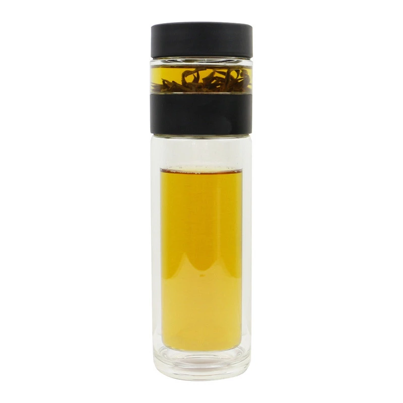 Bottiglia di acqua potabile in vetro borosilicato